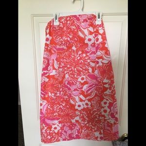 Tie Back Lilly Pulitzer Strapless Dress